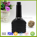 PET SGS genehmigt Promotion nachfüllbare flache schwarze leere Kunststoff-Kraftstoff-Additiv-Flasche mit Schraubverschluss